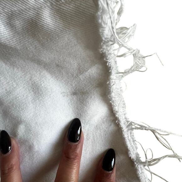 Zara Women’s The New Daddy Jeans Raw Hem Straight Leg White Size 6 - Picture 11 of 13